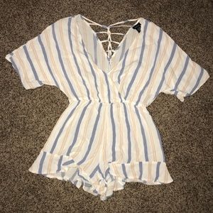 Striped romper